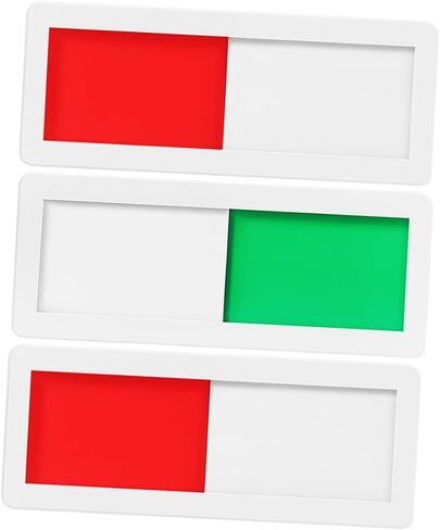 Homoyoyo 3pcs Restroom Sign for Home Privacy Signs for Door Acrylic Hotel Door Self-adhesive Vacant Occupied in Kuwait