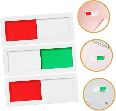 Homoyoyo 3pcs Restroom Sign for Home Privacy Signs for Door Acrylic Hotel Door Self-adhesive Vacant Occupied in Kuwait