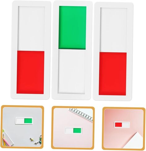 Homoyoyo 3pcs Restroom Sign for Home Privacy Signs for Door Acrylic Hotel Door Self-adhesive Vacant Occupied in Kuwait