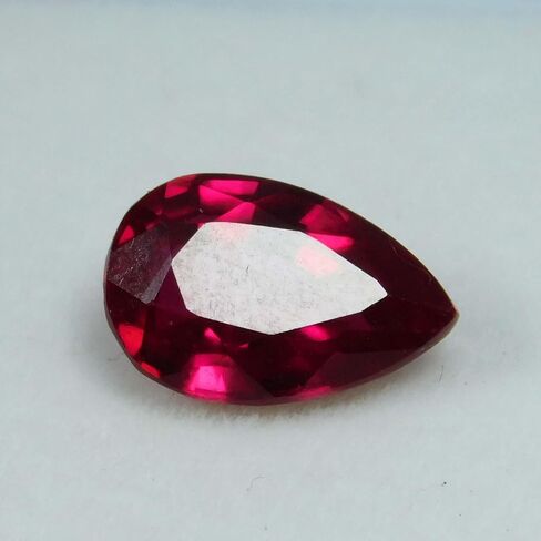 Red Ruby Pear Cut 8.52 Carat Natural CERTIFIED Perfect Ring Size Loose Gemstone in Kuwait