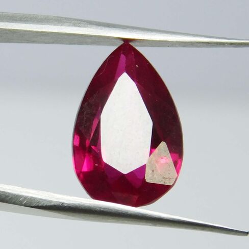 Red Ruby Pear Cut 8.52 Carat Natural CERTIFIED Perfect Ring Size Loose Gemstone in Kuwait