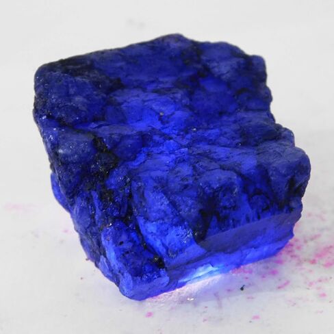 NATURAL Blue Sapphire Rough 130Ct Uncut Raw Earth Mined CERTIFIED Loose Gemstone in Kuwait