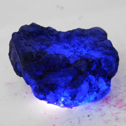 NATURAL Blue Sapphire Rough 130Ct Uncut Raw Earth Mined CERTIFIED Loose Gemstone in Kuwait