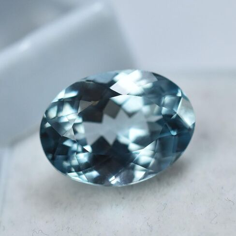 Stunning Quality Lite Blue Sapphire 10.17 Ct Blue Sapphire Gemstone Certified in Kuwait