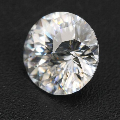Moissanite Gemstone 12 MM Certified VVS1 D Color Round Excellent Cut in Kuwait