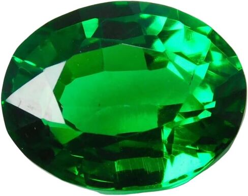 Natural Tsavorite Garnet Oval Cut 10.70 Ct Certified Green Flawless Gemstone in Kuwait