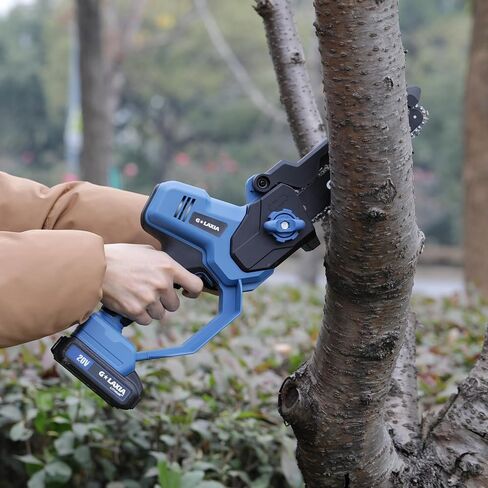 منشار بطارية 8 بوصة مع بطاريتين، منشار سلسلة محمول باليد مقصات تقليم لفروع الأشجار، الفناء in Kuwait
