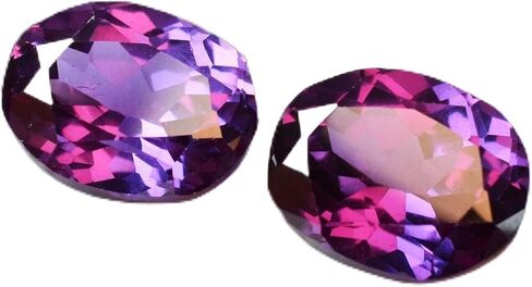 16.23 Ct Natural Alexandrite Oval Cut CERTIFIED Color Change Gemstones Pair in Kuwait