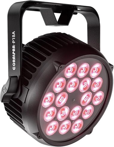 SHEHDS LED Waterproof Par Lights 18x12W,IP65 Outdoor Stage Light RGBWA+UV 6in1 Color Mixing,Wash/Strobe Effect,45°Wash Angle,DMX512 Sound Activated DJ Lights for Church Disco Theater 4 Pack-Upgrade in Kuwait