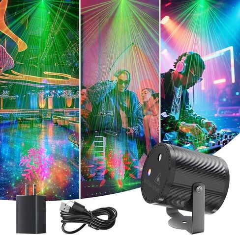 ضوء حفلة صغير، مصباح LED اسطواني DJ مع جهاز تحكم عن بعد، إضاءة مسرح ABS ستروب تعمل بالصوت، سنوات جديدة/نادي/بار/عيد ميلاد/KTV/ديكور غرفة المنزل in Kuwait