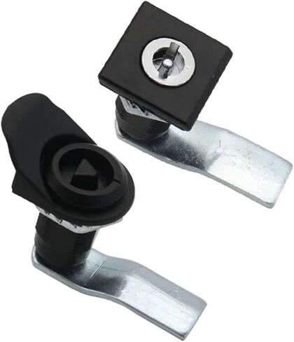 Door Lock Industrial Equipment Handle Cylindrical Rotating Tongue Lock Cabinet Electrical Box Door Hardware 1 Piece(with Lock-3) in Kuwait
