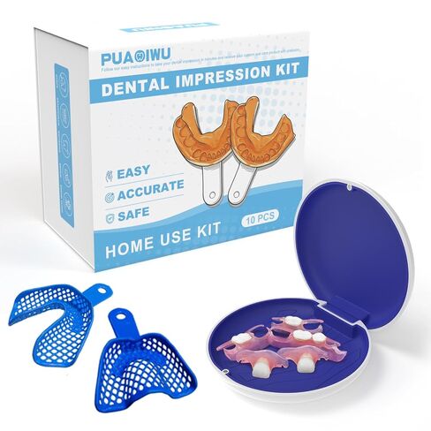 Partial Dentures for Men & Women (2 Teeth) | Set for Miss Tooth Replacement, 1–Multi-Tooth Coverage Top & Bottom Flipper Teeth in Kuwait