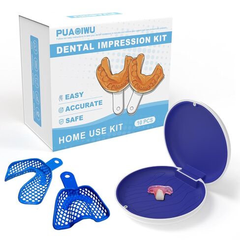 Partial Dentures for Men & Women (2 Teeth) | Set for Miss Tooth Replacement, 1–Multi-Tooth Coverage Top & Bottom Flipper Teeth in Kuwait