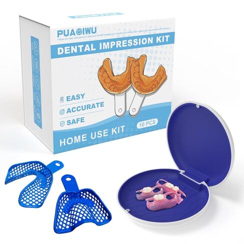 Partial Dentures for Men & Women (2 Teeth) | Set for Miss Tooth Replacement, 1–Multi-Tooth Coverage Top & Bottom Flipper Teeth in Kuwait