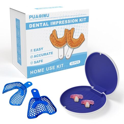 Partial Dentures for Men & Women (2 Teeth) | Set for Miss Tooth Replacement, 1–Multi-Tooth Coverage Top & Bottom Flipper Teeth in Kuwait