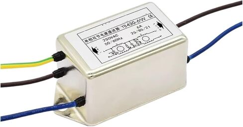 YB430-1A/3A/6A/10A/W مرشح طاقة الرصاص 220 فولت مضاد للتدخل أحادي الطور قسم مزدوج جهاز تنقية التيار المعزز (YB430-3A/W) in Kuwait
