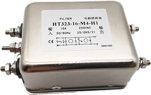 مرشح الطاقة ثنائي القطب أحادي الطور HT323-30-M4-H5 10A 16A 20A 30A لتقليل الضوضاء المضادة للتدخل (HT323-30 -M4- H5 30A) in Kuwait