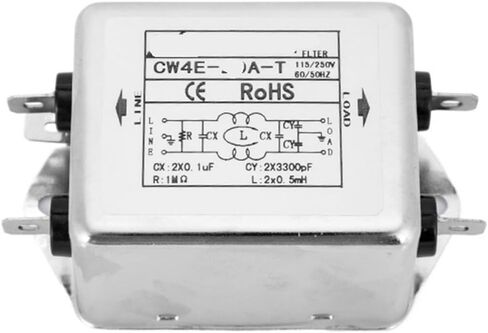 Low Pass Power Filter 220v Single Phase AC - Anti-Interference CW4E-10A-T(CW4E-3A-T) in Kuwait