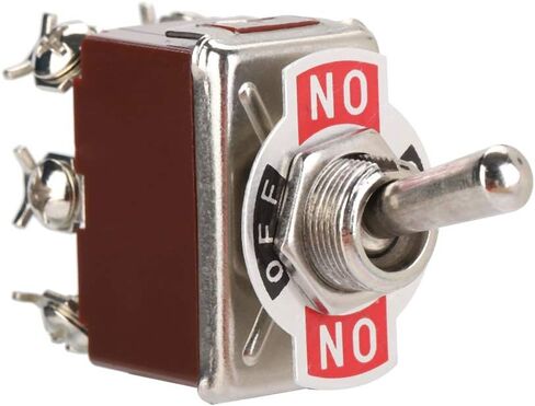 HUIOP 6 Pin3 Position Toggle Switch, Hand Control Valve for Mechanical Operation, Convenient Metal Knob Switch, Compact Lightweight Design, Easy Installation and Maintenance, 5PCS in Kuwait