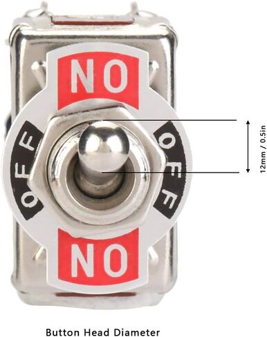 HUIOP 6 Pin3 Position Toggle Switch, Hand Control Valve for Mechanical Operation, Convenient Metal Knob Switch, Compact Lightweight Design, Easy Installation and Maintenance, 5PCS in Kuwait