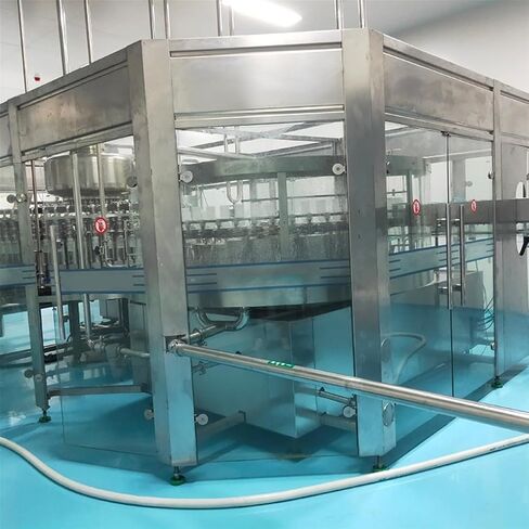 Stainless Steel High Efficiency Water Canning Line, Automatic Water Bottling Equipment with PLC Control,Material Suitable for 500ml-15L Bottles Low Maintenance,Auto Capping for 500ml-10L Bottles in Kuwait