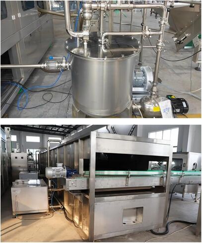 Stainless Steel High Efficiency Water Canning Line, Automatic Water Bottling Equipment with PLC Control,Material Suitable for 500ml-15L Bottles Low Maintenance,Auto Capping for 500ml-10L Bottles in Kuwait