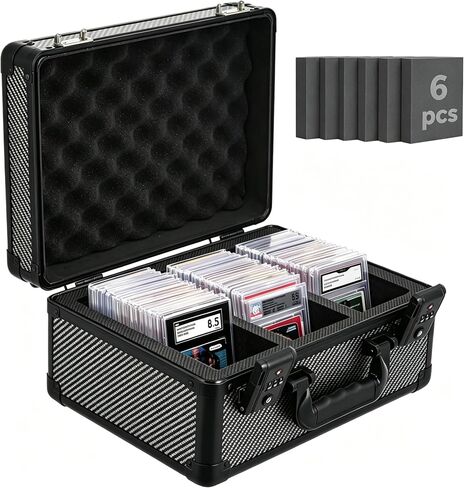 Garvee Graded Card Storage Box | Holds 140+ Slabs Graded Cards, TSA Approved Lock, Fits PSA/CSG/CGC/SGC/BGS/Top Loaders, Trading Card Storage Case in Kuwait