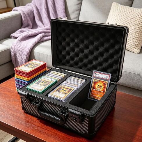 Garvee Graded Card Storage Box | Holds 140+ Slabs Graded Cards, TSA Approved Lock, Fits PSA/CSG/CGC/SGC/BGS/Top Loaders, Trading Card Storage Case in Kuwait