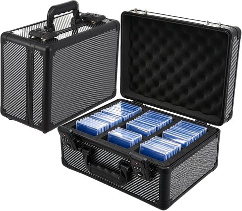 Garvee Graded Card Storage Box | Holds 140+ Slabs Graded Cards, TSA Approved Lock, Fits PSA/CSG/CGC/SGC/BGS/Top Loaders, Trading Card Storage Case in Kuwait