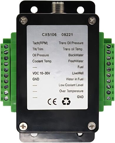 MarineNow CX5106 Single Channel NMEA2000 Converter 0-190 Ohm Up to 13 Sensors Marine Boat Signal Transfer Module Waterproof 9-32V DC Compatible with Fuel Oil Pressure Temp RPM Trim Sensors in Kuwait