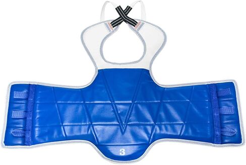 Taekwondo Chest Guard Breathable Polyester Adjustable Fit Training Gear Leather Taekwondo Protectors Perfect for Adults PU Martials Art Chest Guard Adjustable in Kuwait