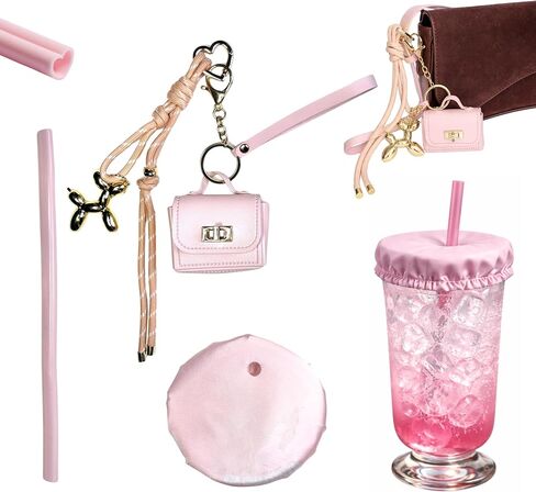 KeyChain Drink Protector for Women, Cup Covers for Drinks for Safety, Drinks Protector for Women, Drink Covers for Alcohol Protection, Spiking Prevention Anti Spike, Better than Srunchie (Pink) in Kuwait