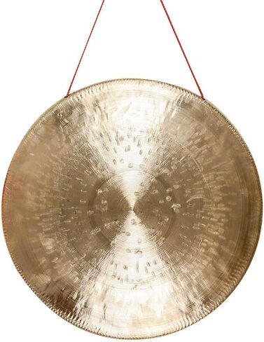 gong Percussion Instruments Authentic gong 40cm Wind Gong - Includes Padded Gong Mallet and Lanyard/Authentic Chinese Style Gong(Color:1,Size:33cm) in Kuwait
