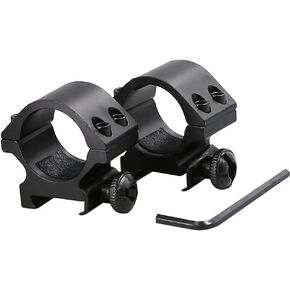 HIGOO® 1 بوصة / 25.4 مم حامل حلقي منخفض المستوى، حلقات بصرية بمصباح يدوي ليزر Riflescope مقاس 20 مم، تناسب سكة Picatinny Waver مقاس 20 مم in Kuwait