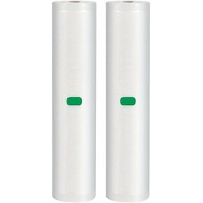 15 Inch Vacuum Sealer Bags, 2 Rolls 15" x 50' Extra Wide Commercial Grade Vacuum Seal bags for Food Storage, Heavy Duty BPA Free Puncture Resistant for Brisket, Sous Vide & Meal Prep in Saudi Arabia