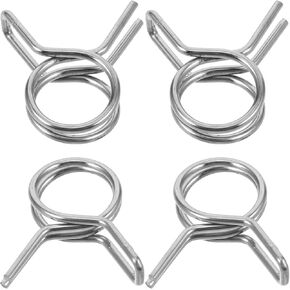 Generic 4 قطع من مشابك خرطوم الوقود الفضية، حلقات أنابيب زنبركية ملفوفة، مشابك أنبوب الزيت للاستخدام العام، مضخات الوقود، مقاطع خط الدراجات النارية شديدة التحمل، مثبتات أنابيب آمنة لاستخدام السيارات in Kuwait