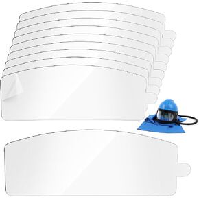 Kingdder 20 Pcs Sandblasting Hood Replacement Outer Lens Air Feed Sandblast Helmet Visors Clear PVC Film Protective Lens Protector for Blue Sandblasting Equipped in Kuwait