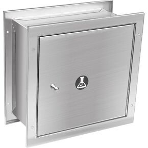 Pass Through Specimen Cabinet, Stainless Steel Specimen Pass-Through Box with Dual Sided Access Doors & Removable Tray, 13.2" W x 12.7" H x 6" D, for Lab in Saudi Arabia