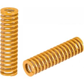 uxcell 3D Printer Die Spring, 20mm OD 75mm Long 2pcs Spiral Stamping Light Load Compression Mould Die Springs for 3D Printer Electric Part, Yellow in Kuwait