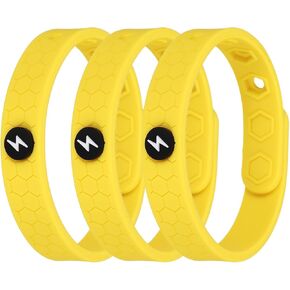 MECCANIXITY Anti Static Bracelet, Adjustable Anti Static Silicone Wristband Designed with Honeycomb/Lighting in Kuwait