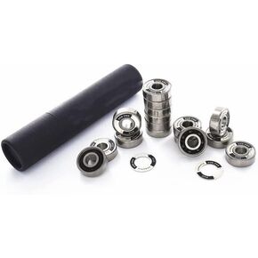 16PCS Si3N4 Black Ceramic Speed Bearing for Inline Speed Skates Shoes Professional Race 608RS 7 Beads Bearings in Saudi Arabia