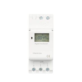 1PCS Type Din Rail 2 Wire Weekly 7 Days Programmable Digital TIME Switch Relay Timer Control AC 220V(16A) in Saudi Arabia
