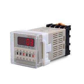 DH48S-S 0.1s-990h AC 110V 220V 12V 24V Repeat Cycle SPDT Programmable Timer Time Switch Relay with Socket Base DH48S Din Rail(DC12V) in Saudi Arabia