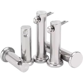 304 Stainless Steel M20 Clevis Pins With Hole And Split Cotter Set Flat Head Pin Construction T Shape Link Hinge(M20x60mm 1set) in Saudi Arabia