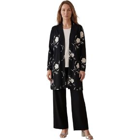 Jessica London Women's Plus Size Fine Gauge Cardigan Long Open Front Sweater in Kuwait