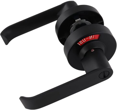 Heavy Duty Handle Lock, Zinc Alloy Privacy Lever Lock With Red Green Indicator, Bathroom In-Use Vacant Indicator, 5.9 X 3.1 X 2.0 In, Easy Installation in Kuwait