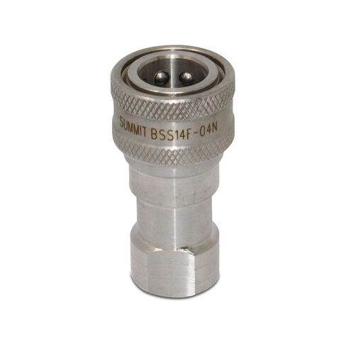 1/4 ″ NPT ISO 7241-B قارنة توصيل أنثى هيدروليكية من الفولاذ المقاوم للصدأ سريعة القطع in Kuwait