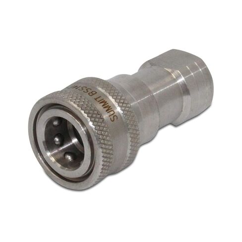 1/4 ″ NPT ISO 7241-B قارنة توصيل أنثى هيدروليكية من الفولاذ المقاوم للصدأ سريعة القطع in Kuwait