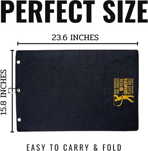 Grandpa Golf Gifts, 15.8 x 23.6 inches Microfiber Golf Towel for Golf Bags, Grandpa Gifts on Father‘s Day - Snooze in Kuwait