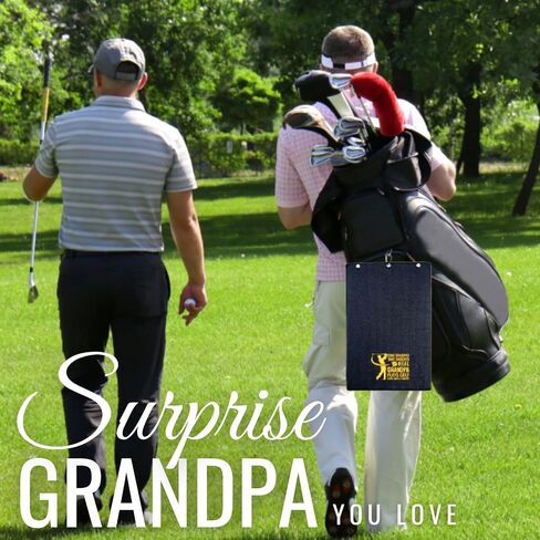 Grandpa Golf Gifts, 15.8 x 23.6 inches Microfiber Golf Towel for Golf Bags, Grandpa Gifts on Father‘s Day - Snooze in Kuwait